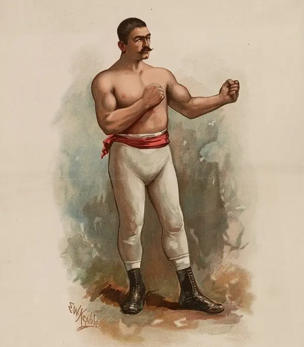 Ιστορική απεικόνιση του John L. Sullivan.