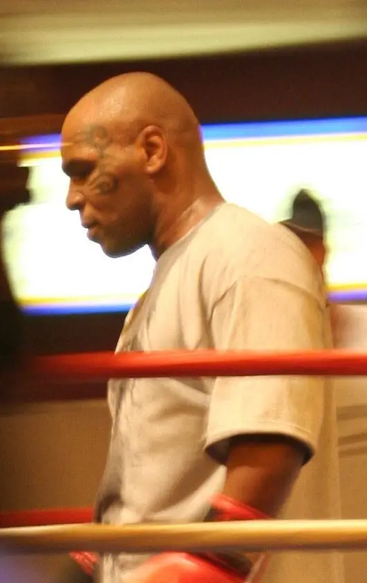Ο Mike Tyson στο ρινγκ στο Las Vegas το 2006.